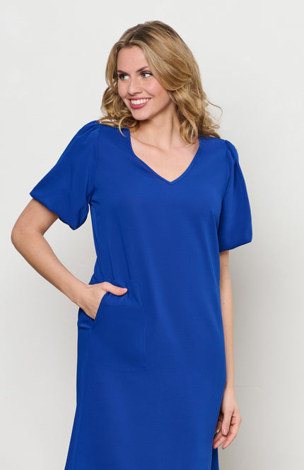 &Co woman Jurk Loua Cobalt DR284 Stretchshop.nl