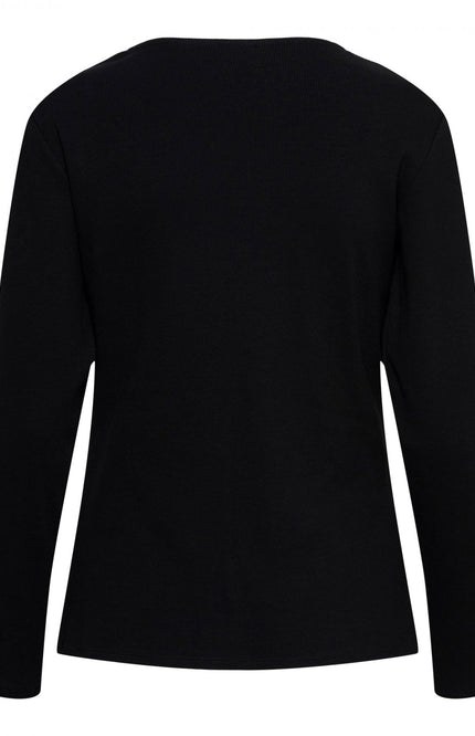 &Co woman T-shirt samara black ts262 Stretchshop.nl