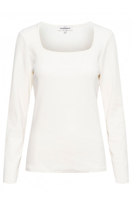 &Co woman T-shirt samara cream ts262 Stretchshop.nl