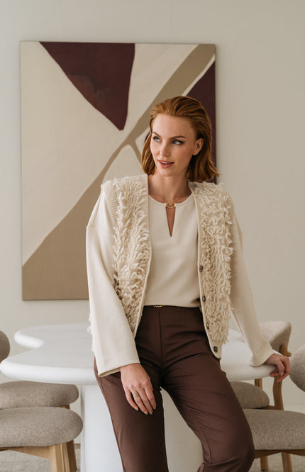&Co woman Top Daca Beige TO308 Stretchshop.nl