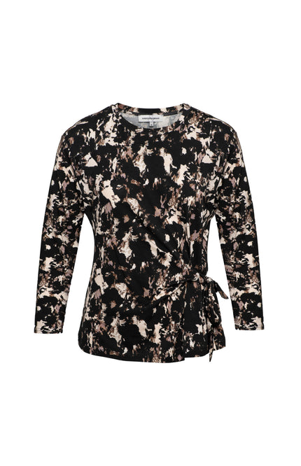 &Co woman Top Lizzy Rock Chocolate Multi TO312 Stretchshop.nl