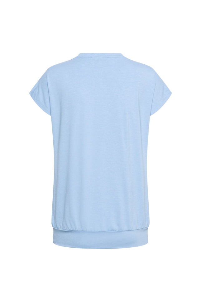 &Co woman Top Lucia Chambray Blue TO280 Stretchshop.nl