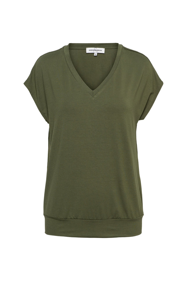 &Co woman Top Lucia Olive TO280 Stretchshop.nl