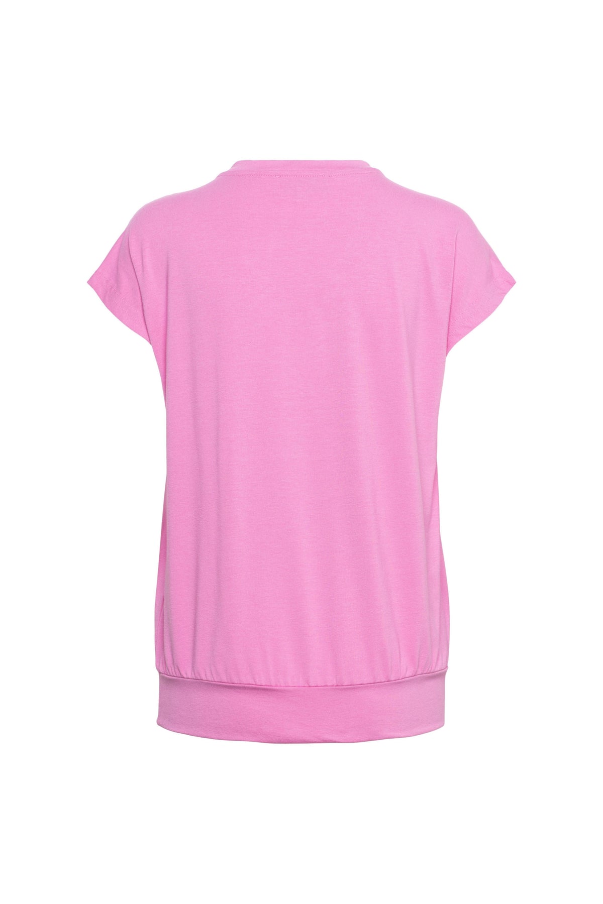Roze top Lucia van &Co woman, modieus en comfortabel, zichtbaar op de afbeelding.
