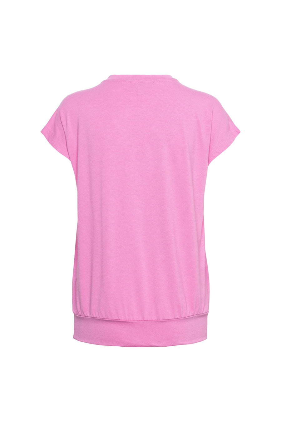 Roze top Lucia van &Co woman, modieus en comfortabel, zichtbaar op de afbeelding.