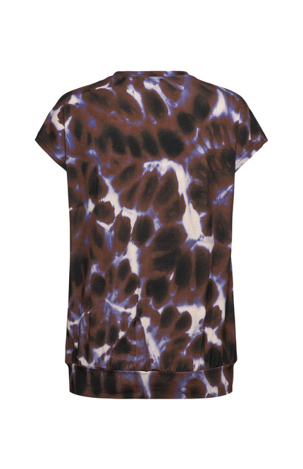 &Co woman Top Lucia Purple Tie-Dye Iris Multi TO315 Stretchshop.nl