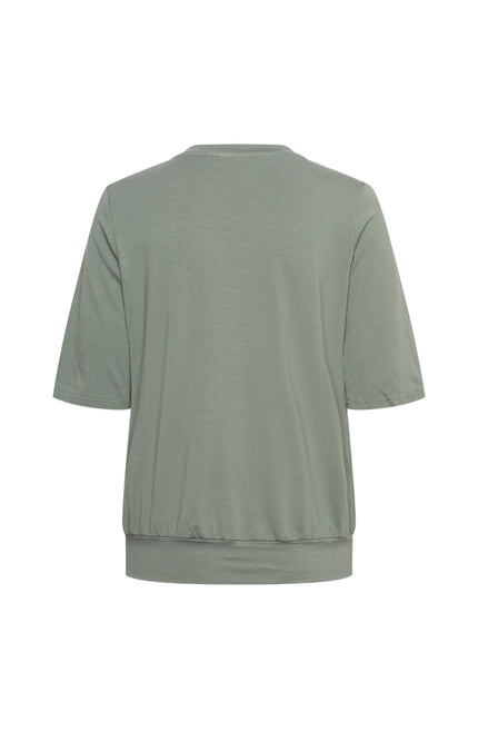 &Co woman Top Lucille Khaki TO279 Stretchshop.nl
