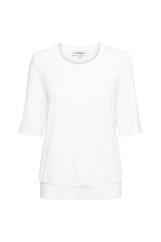 &Co woman Top Lucille Off White TO279 Stretchshop.nl