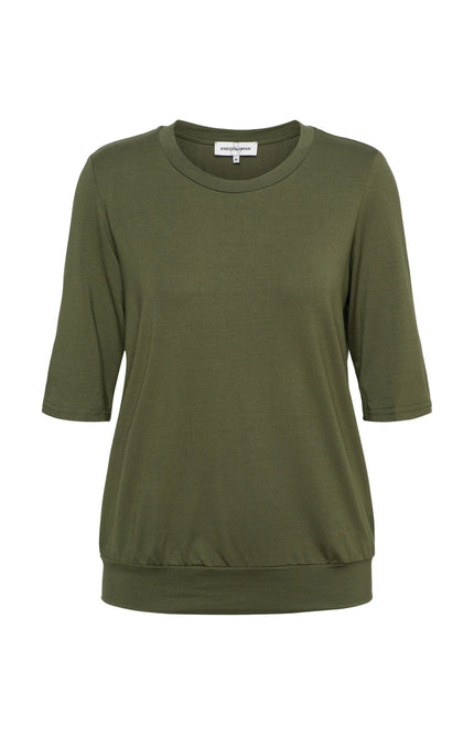 &Co woman Top Lucille Olive TO279 Stretchshop.nl