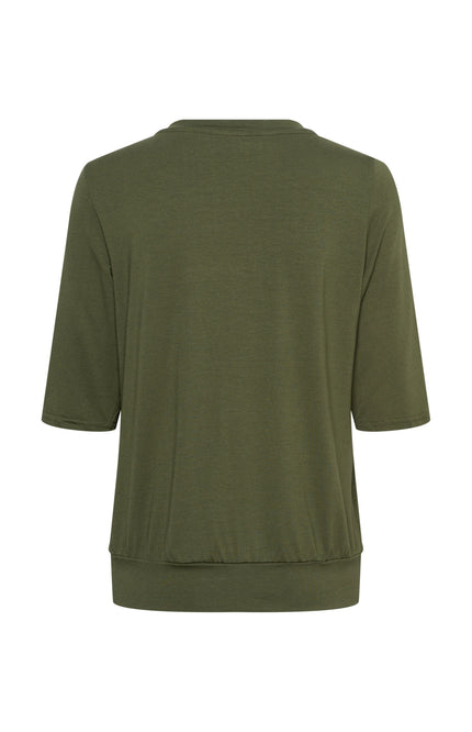 &Co woman Top Lucille Olive TO279 Stretchshop.nl