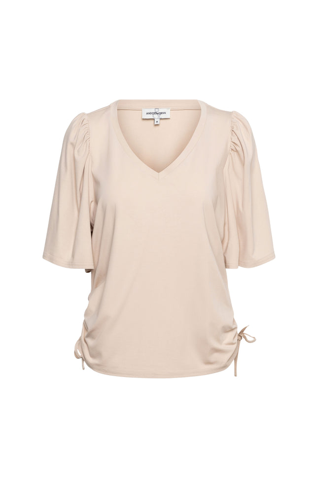 &Co woman Top Misha Sand TO291 Stretchshop.nl