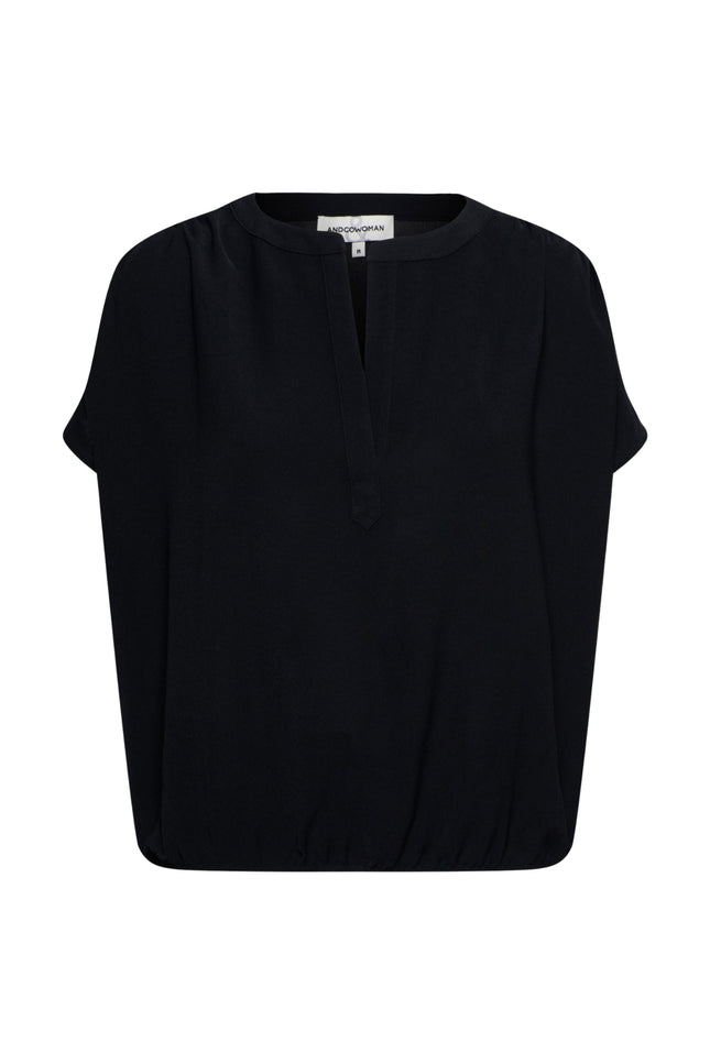 &Co woman Top Nola Black BL347 Stretchshop.nl