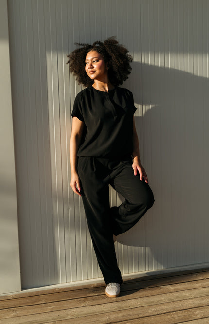 &Co woman Top Nola Black BL347 Stretchshop.nl