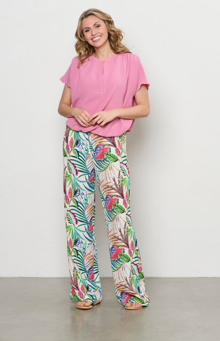 &Co woman Top Nola Vintage Pink BL371 Stretchshop.nl