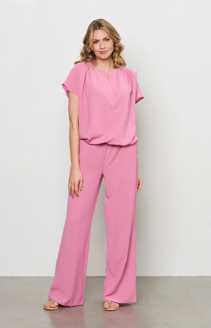 &Co woman Top Nola Vintage Pink BL371 Stretchshop.nl