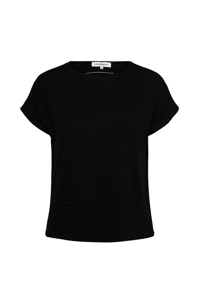 &Co woman Top Rozan Black TO306 Stretchshop.nl