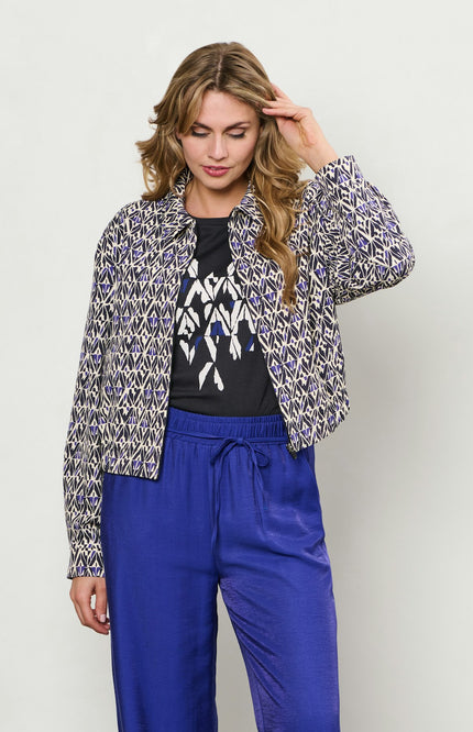 &Co woman Top Sadea Navy TS272 Stretchshop.nl