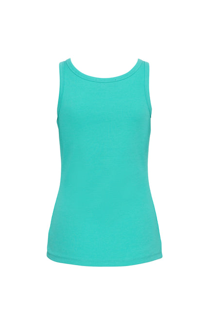 &Co woman Top Selena Embro Aqua Green SG108 Stretchshop.nl