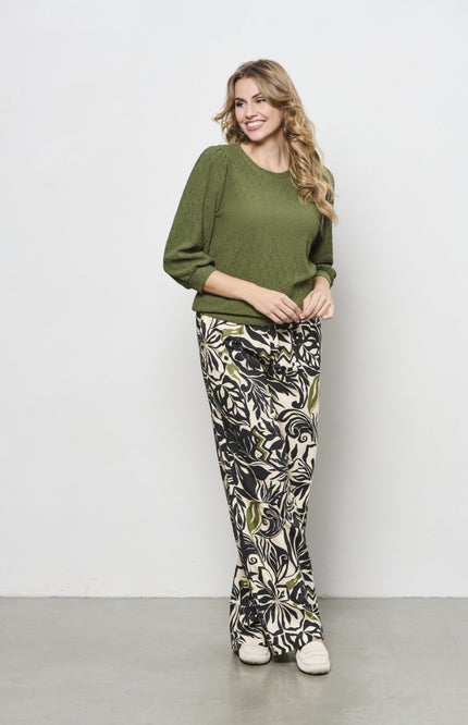 &Co woman Top Tyler Olive TO282 Stretchshop.nl