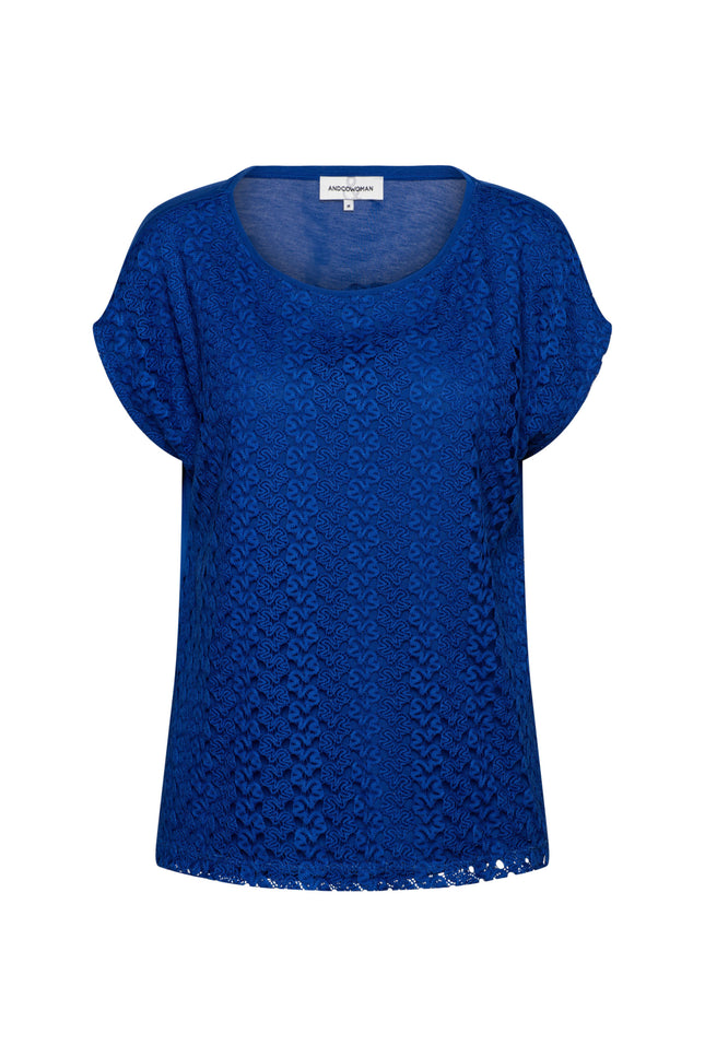 &Co woman Top Varena Cobalt TO307 Stretchshop.nl