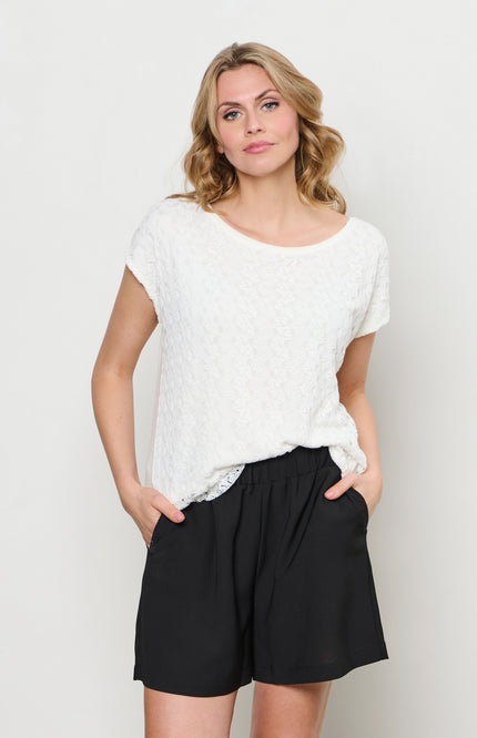 &Co woman Top Varena Offwhite TO307 Stretchshop.nl