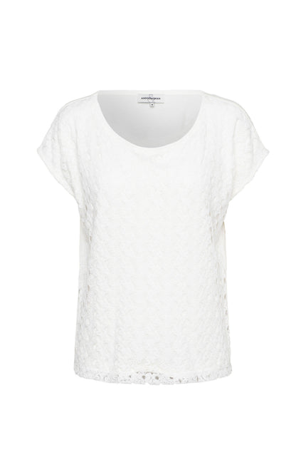 &Co woman Top Varena Offwhite TO307 Stretchshop.nl