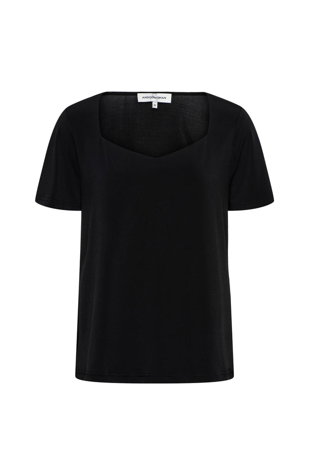 &Co woman Top Varia Black TO301 Stretchshop.nl
