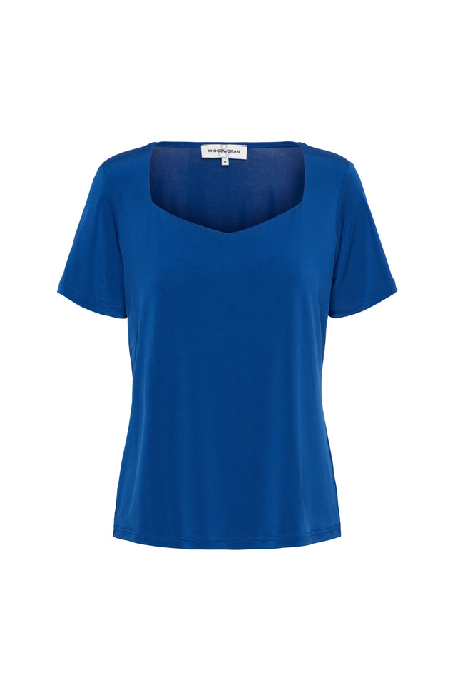 &Co woman Top Varia Cobalt TO301 Stretchshop.nl