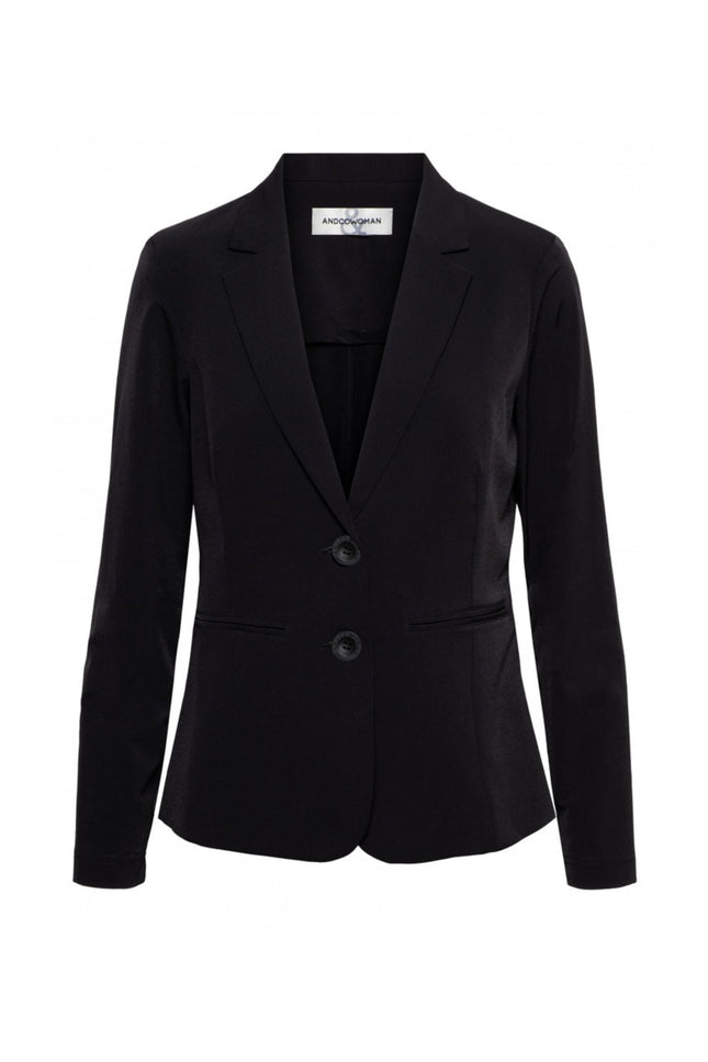 &Co woman Travel blazer phileine zwart Stretchshop.nl
