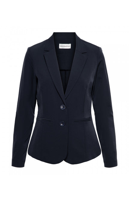 &Co woman Travel blazer phileine navy Stretchshop.nl