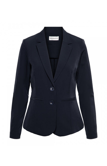 &Co woman Travel blazer phileine navy Stretchshop.nl
