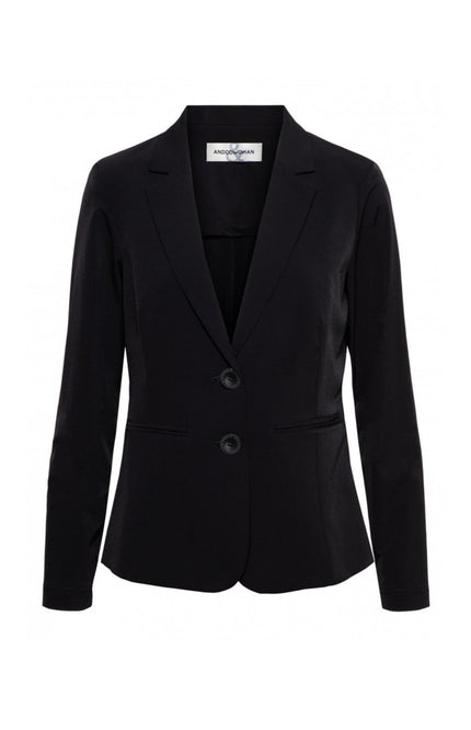 &Co woman Travel blazer phileine zwart Stretchshop.nl