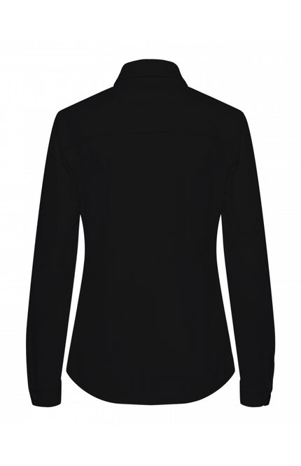 &Co woman Travel blouse olive zwart bl330 Stretchshop.nl