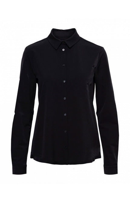 &Co woman Travel blouse olive zwart bl330 Stretchshop.nl