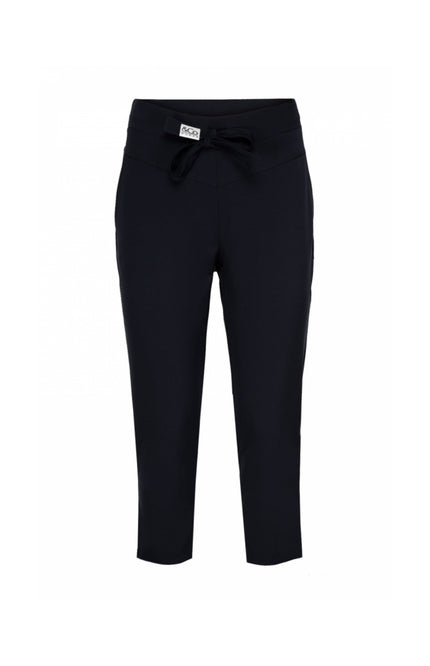 &Co woman Travel broek capri phoenix navy Stretchshop.nl