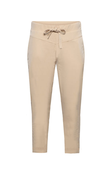 &Co woman Travel Broek Capri Phoenix Sand Stretchshop.nl