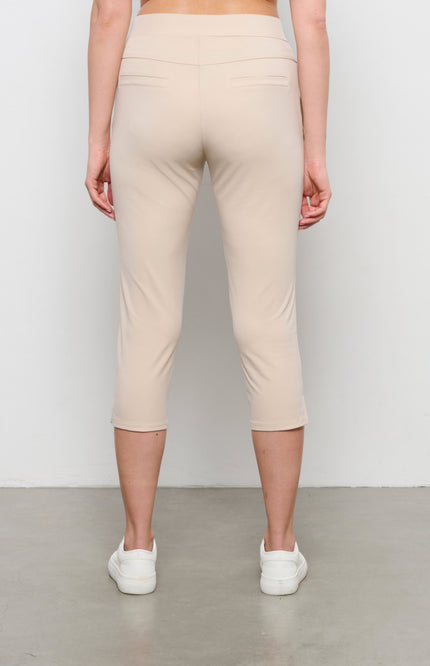 &Co woman Travel Broek Capri Phoenix Sand Stretchshop.nl