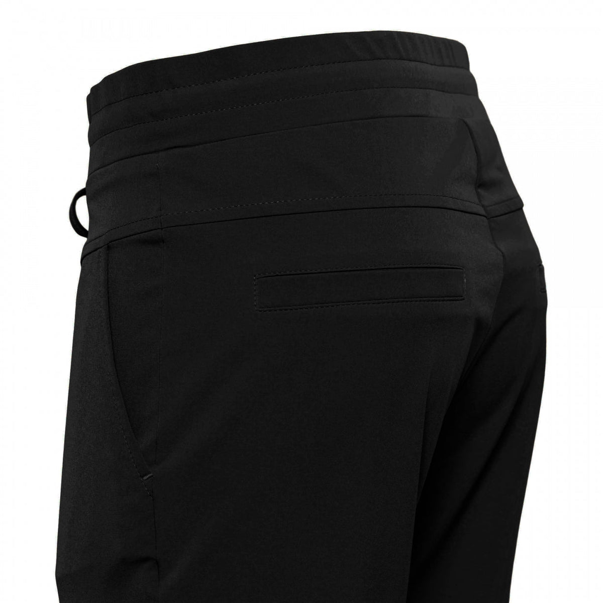 Zwarte &Co woman reisbroek met page 7/8 lengte, casual pasvorm, geschikt voor reizen en comfortabel dragen