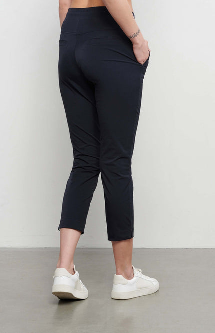 &Co woman Travel broek page 7/8 navy Stretchshop.nl