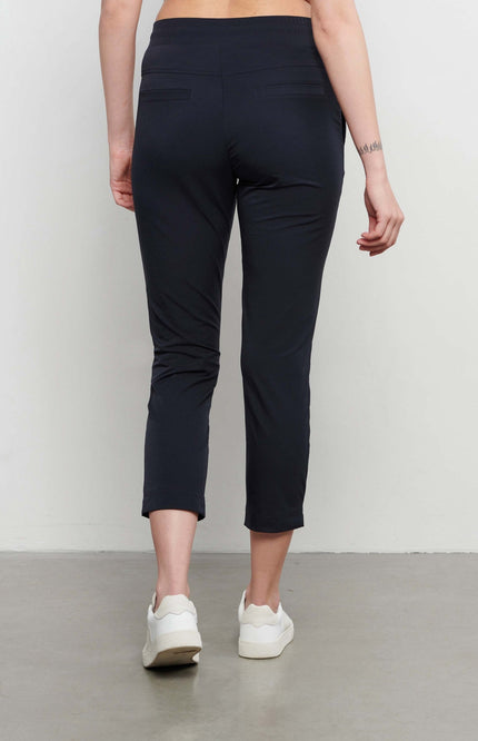 &Co woman Travel broek page 7/8 navy Stretchshop.nl