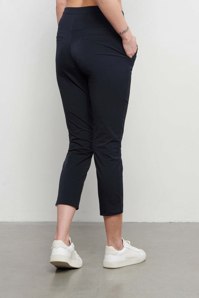 &Co woman Travel broek page 7/8 navy Stretchshop.nl