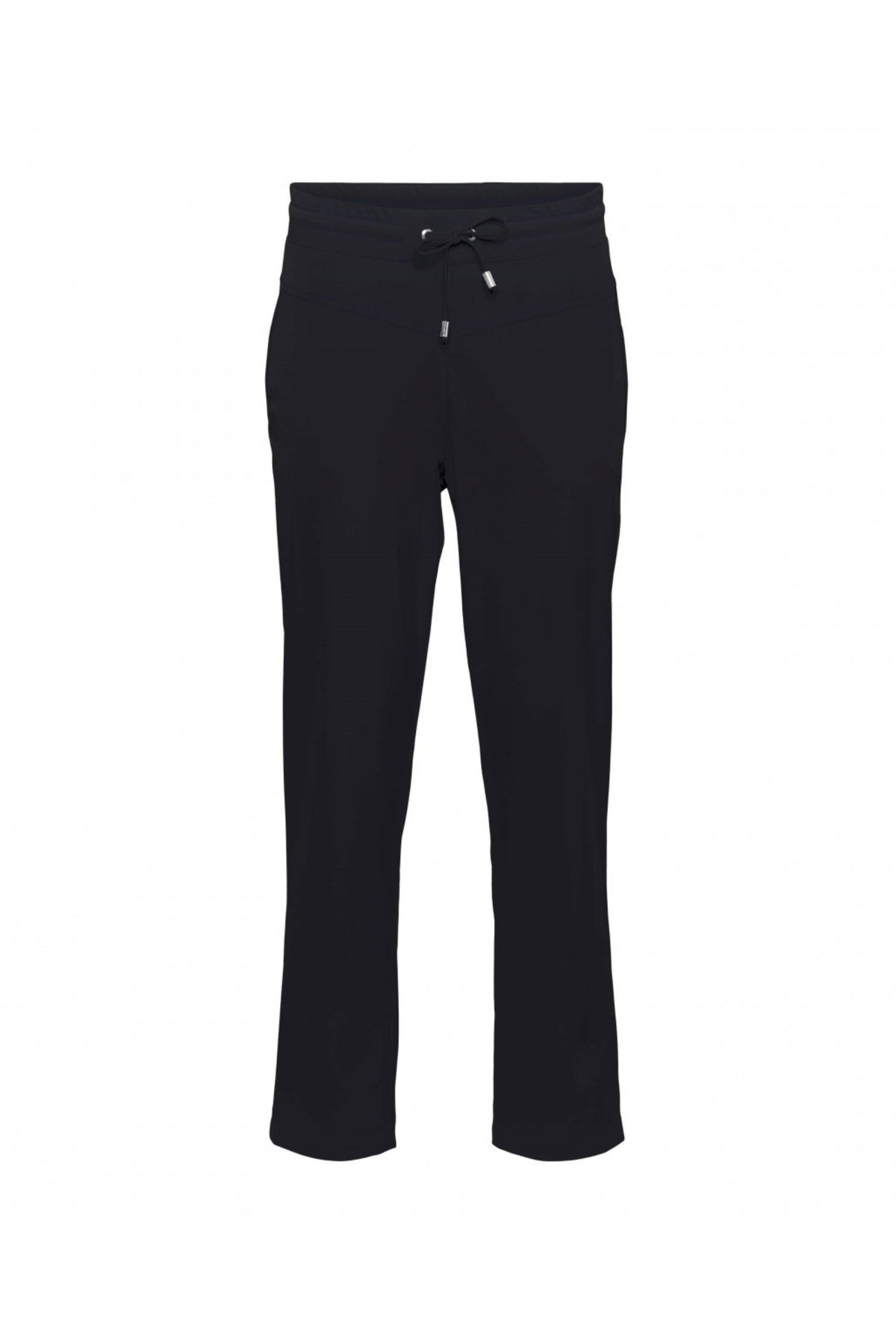 Navy blauwe reisbroek voor dames van &Co woman, model Page 7/8, comfortabel en stijlvol voor reizen en casual gebruik.