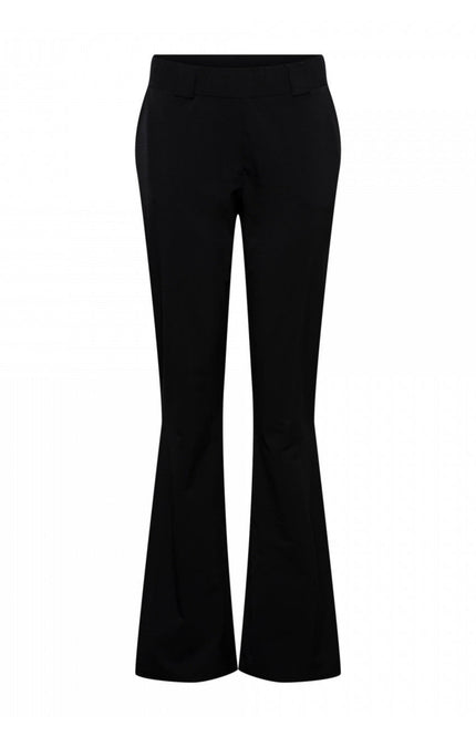 &Co woman Travel broek penelope flare zwart Stretchshop.nl