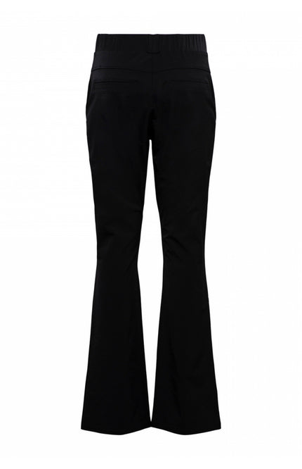 &Co woman Travel broek penelope flare zwart Stretchshop.nl