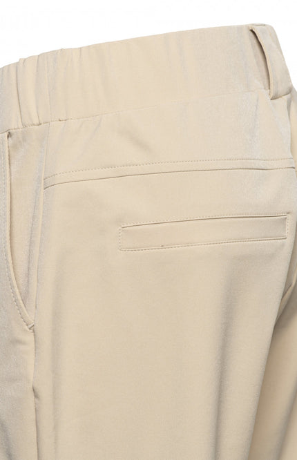 &Co woman Travel broek penelope flare light sand Stretchshop.nl