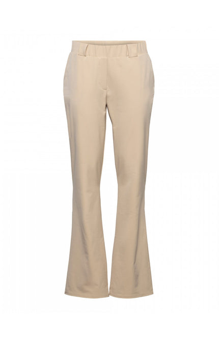 &Co woman Travel broek penelope flare light sand Stretchshop.nl