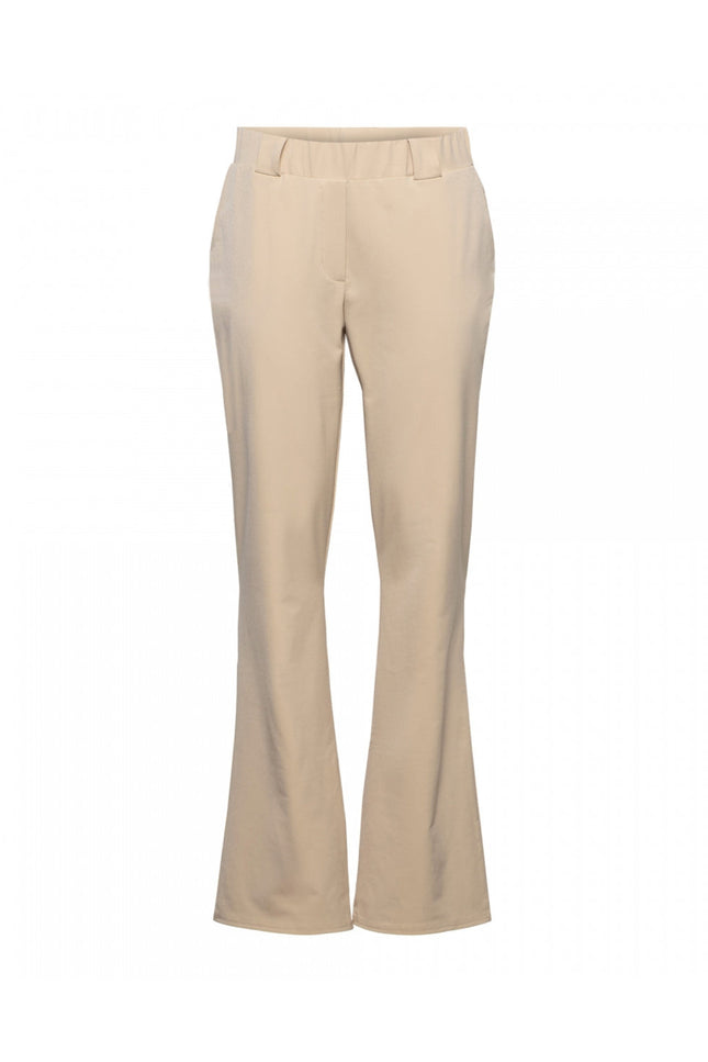 &Co woman Travel broek penelope flare light sand Stretchshop.nl