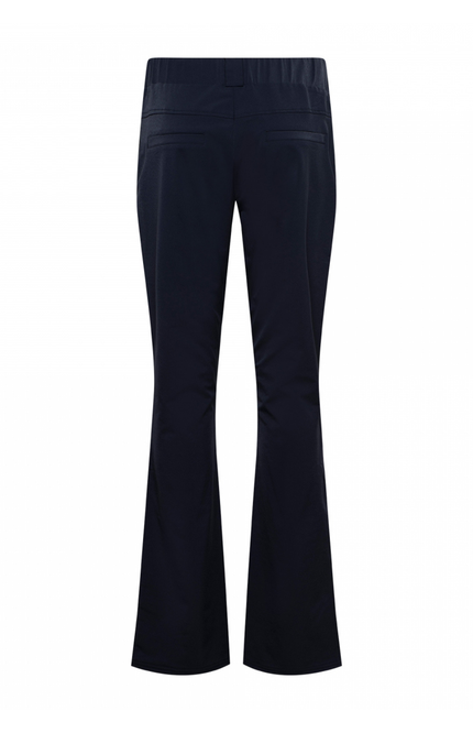 &Co woman Travel broek penelope flare navy Stretchshop.nl