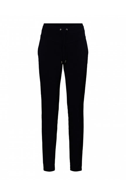 &Co woman Travel broek penny navy Stretchshop.nl