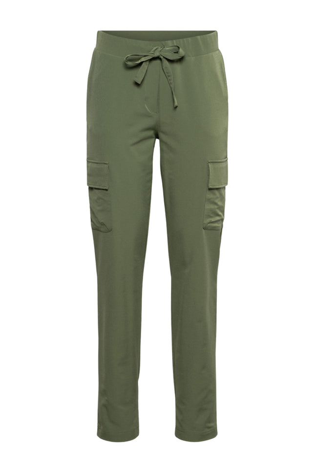 &Co woman Travel Broek Pricilla Olive PA355 Stretchshop.nl